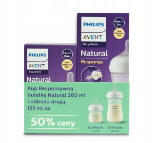 Avent STARTER KIT Natural Responsive Fľaša 125 ml + 260 ml